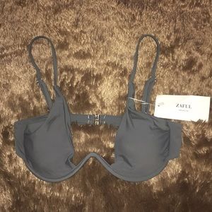 NWT Zaful Green bikini top